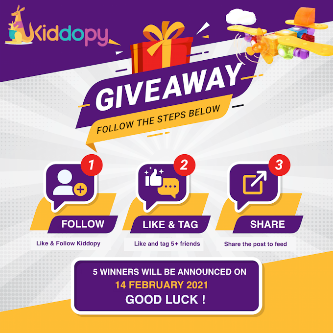 AWESOME KIDDOPY GIVEAWAY - UNTIL 13/02/2021