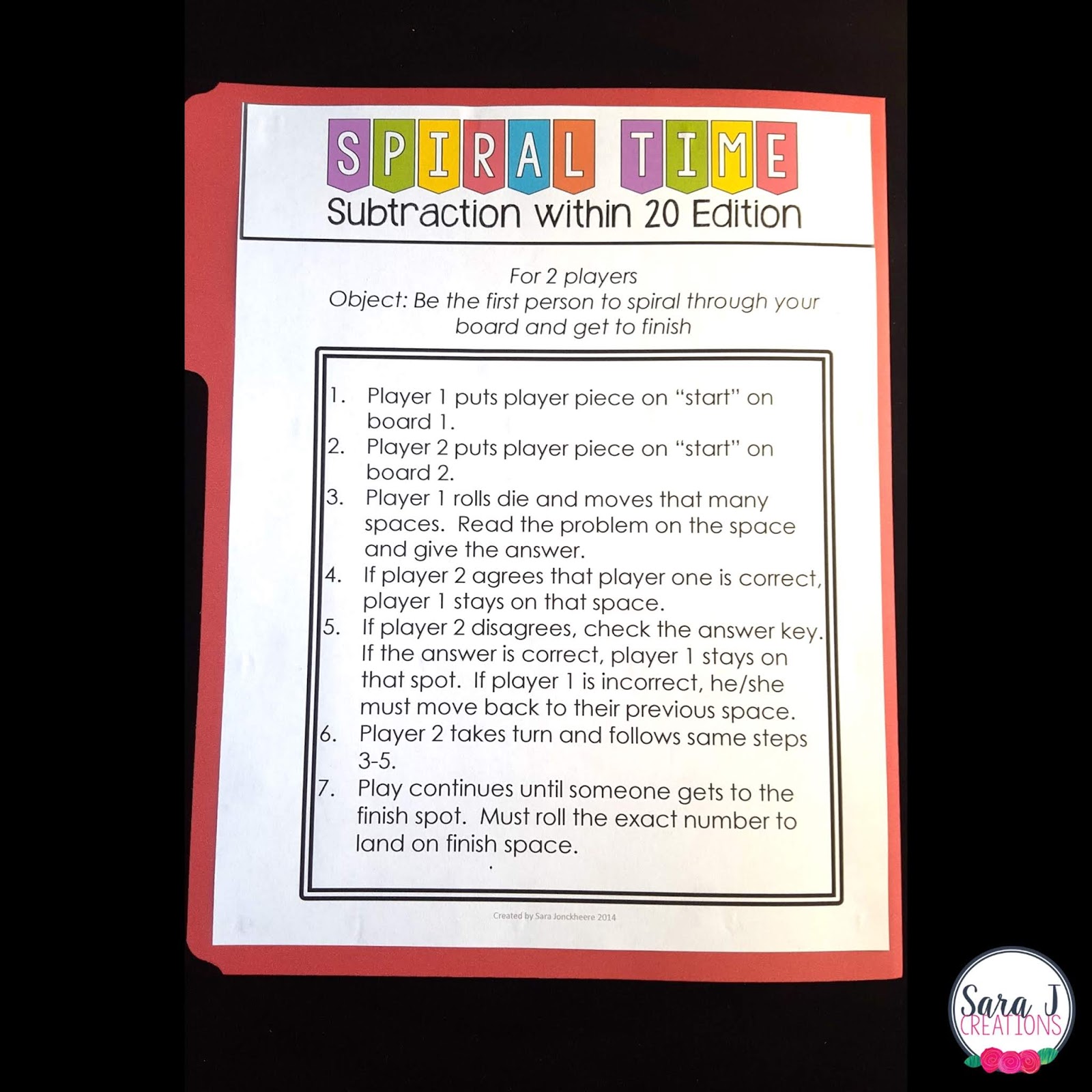 Using Printable File Folder Games for Learning Fun Sara J Creations