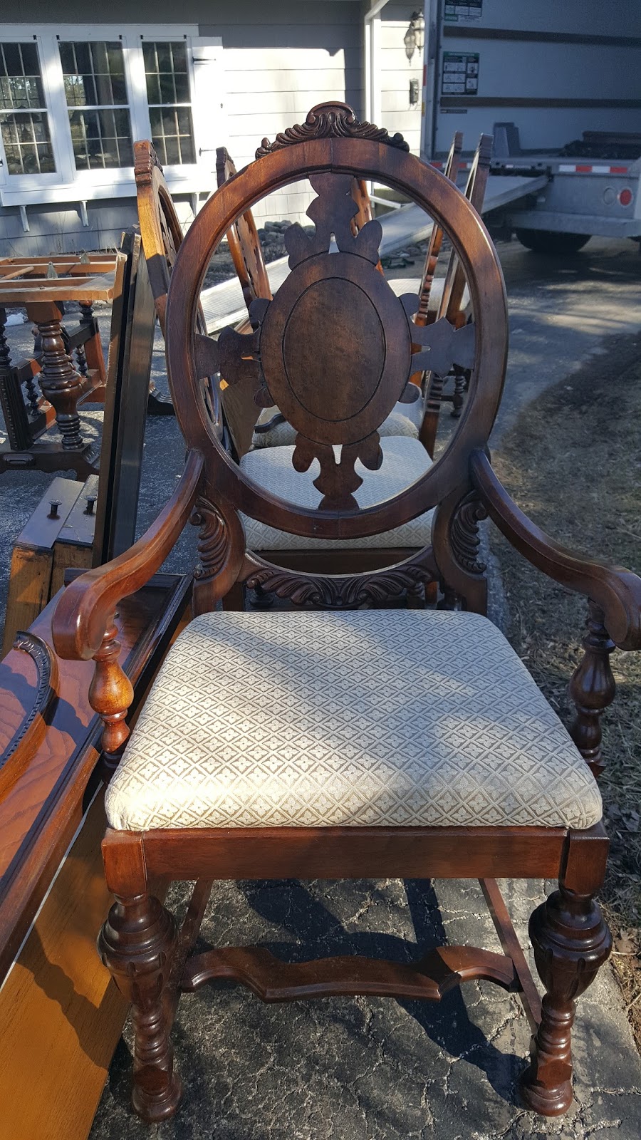 Gear Acres at Top of the Hill Antique Dining Room Set.