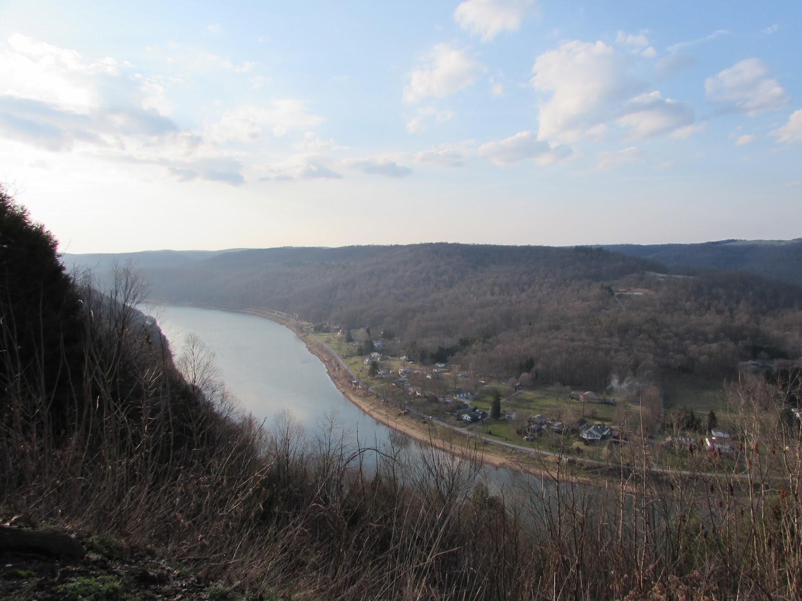 Brady's Bend Terrific Overlook of the Allegheny River in Clarion
