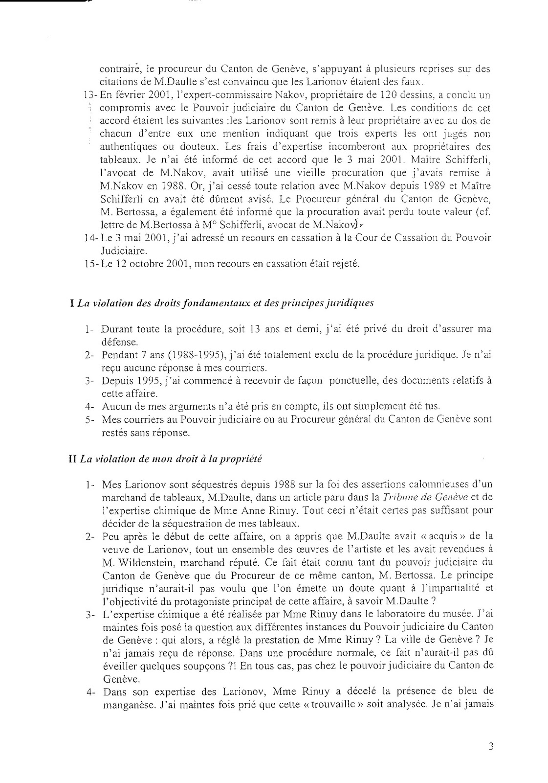Justice Sociale Lettre de Michel Wolper adressée à Monsieur le Garde