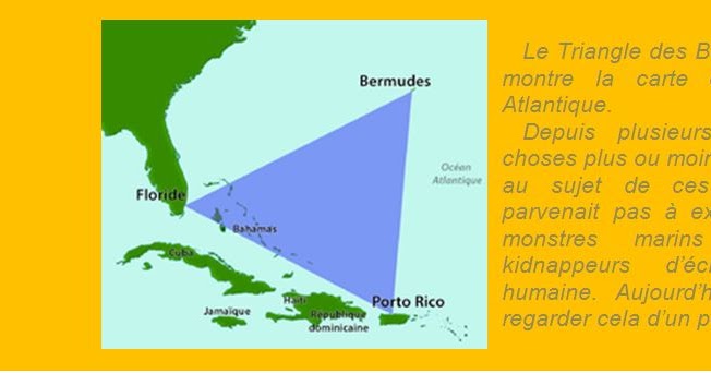 C Est Quoi Le Triangle De Bermude Bienvenue chez Sab: Le Triangle des Bermudes