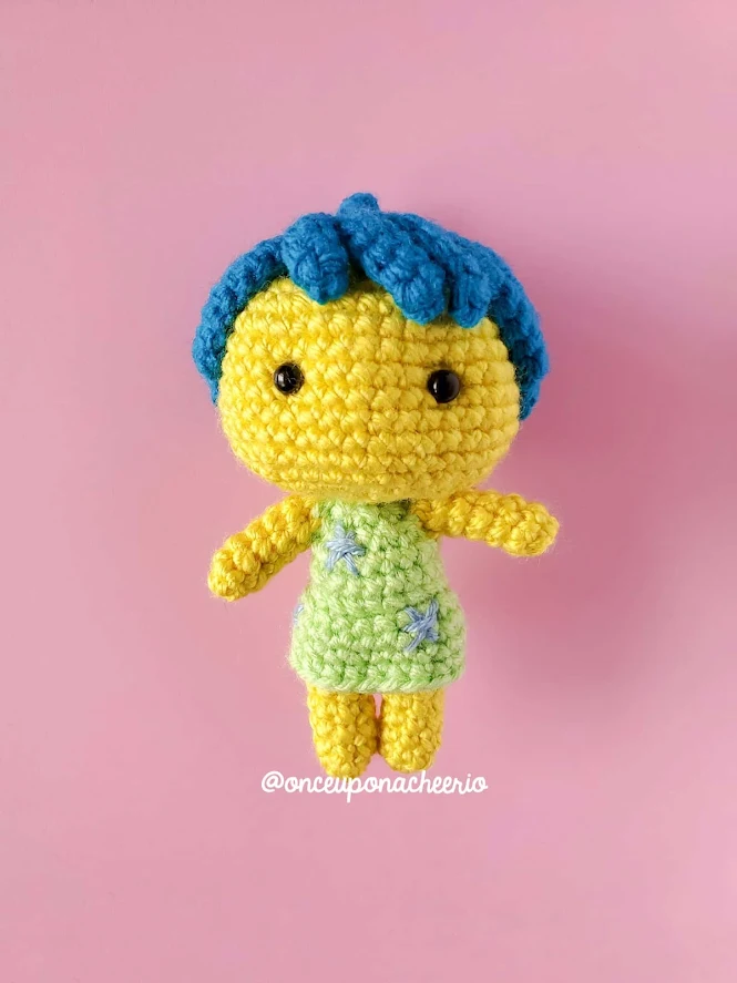 Joy Amigurumi Doll Crochet Pattern from Pixar's Inside Out