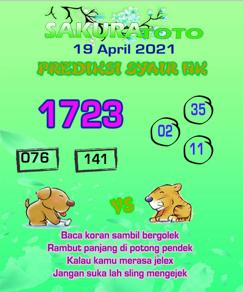 Prediksi Togel Hk Senin 19 April 2021 Bocoran Hk Prediksi Jp