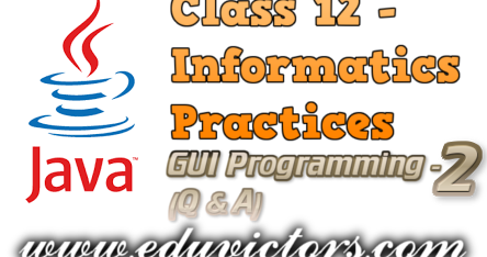 Java Gui Programming Revision Tour Java Gui Programming Revision Tour