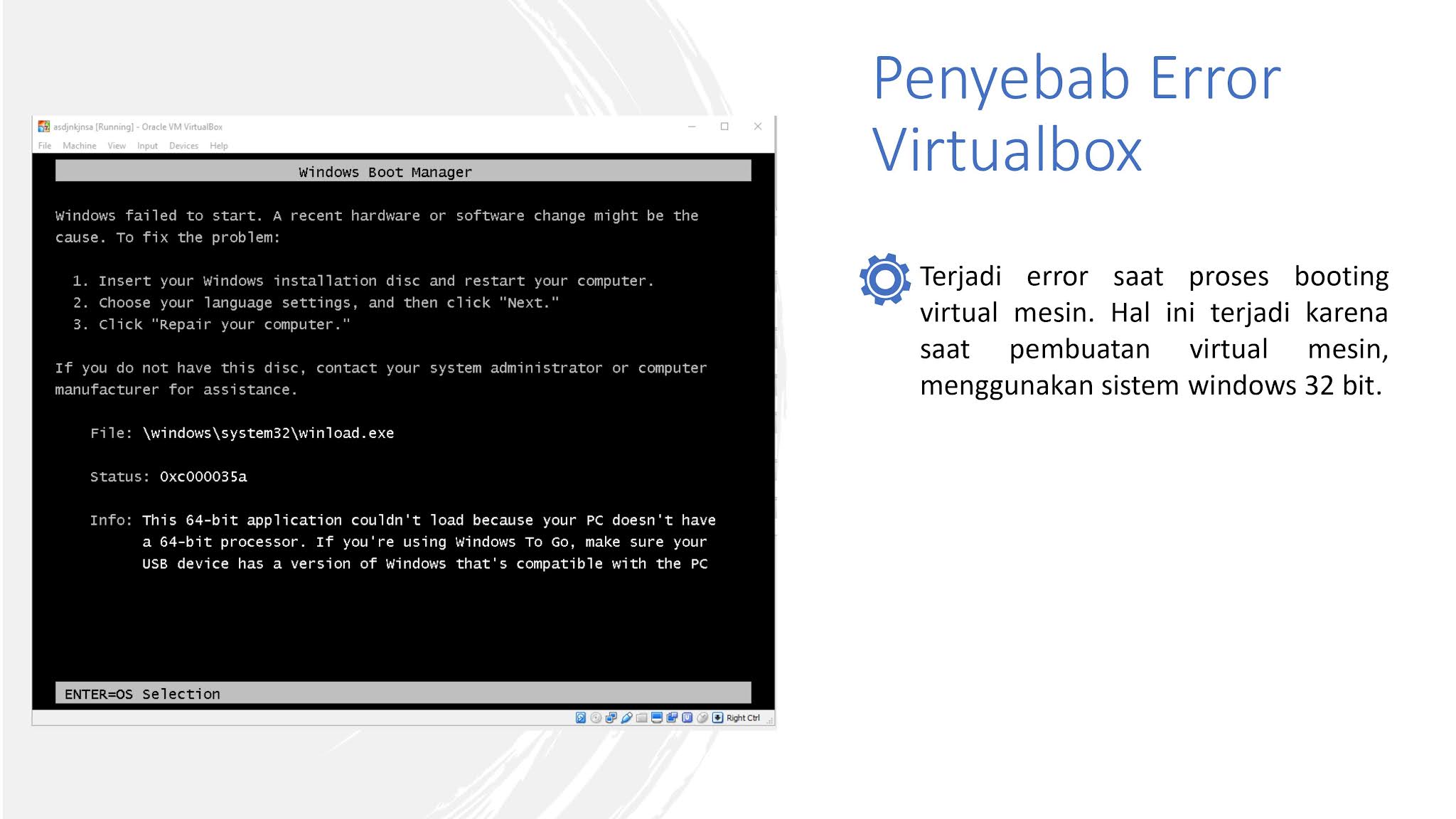 VIRTUALBOX ошибка сом объект. Virtualbox код ошибки e fail