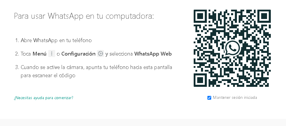 Como activar whatsapp web - diabxa