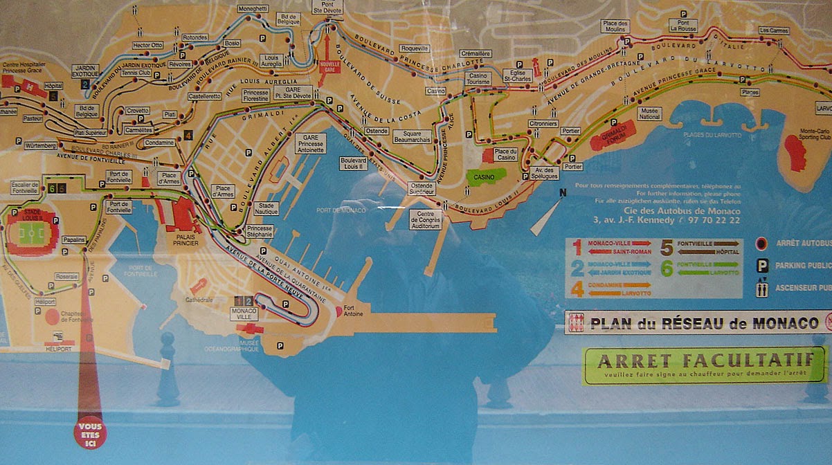 Монако на карте европы крупным планом