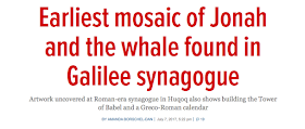 Earliest mosaic of Jonah and the whale found in Galilee synagogue