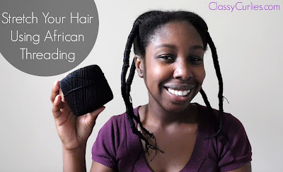 African Threading on Natural Hair