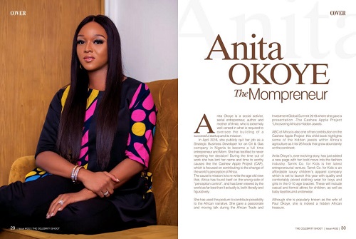 anita okoye the celebrity shoot magazine 