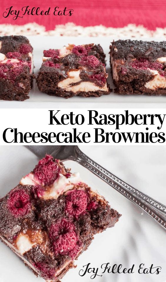 Keto Raspberry Cheesecake Brownies Budget Simple