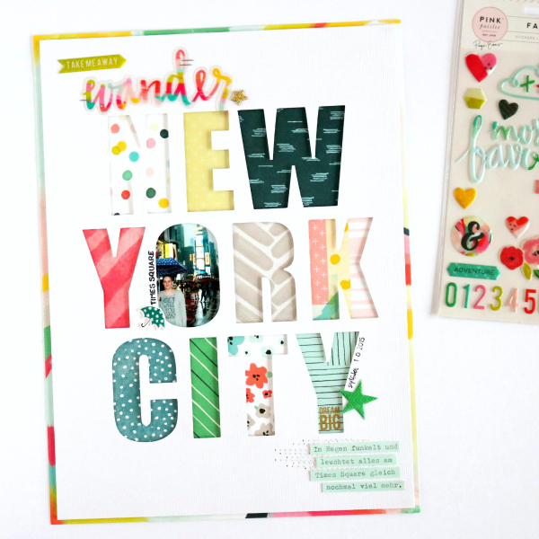 evelynlafleur New York City Scrapbooking Layout