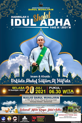 Desain Banner Baliho Sholat Eid PSD