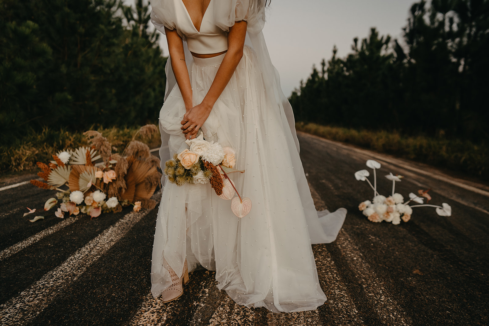 on the aisle blog | indie bride style sunshine coast qld angela cannavo photography karen willis holmes skirt alternative bridal bouquet florals