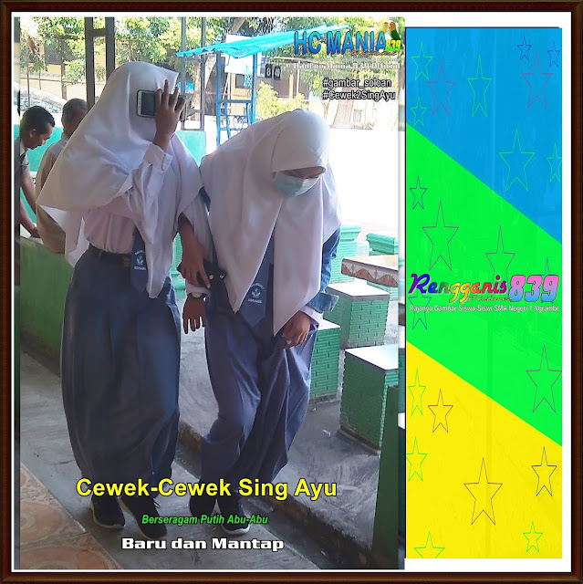 Gambar Soloan Spektakuler Terbaik di Indonesia - Gambar Siswa-Siswi SMA Negeri 1 Ngrambe Cover Berseragam Putih Abu-abu - 11 RG