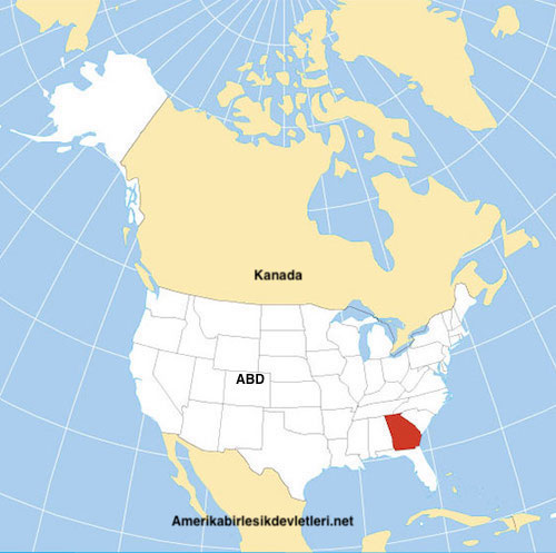 Amerika Georgia Haritası