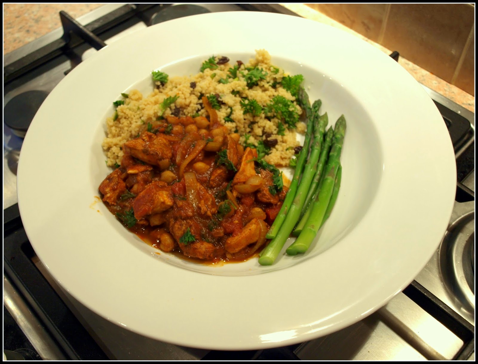 Mark's Veg Plot Spicy chicken tagine with couscous