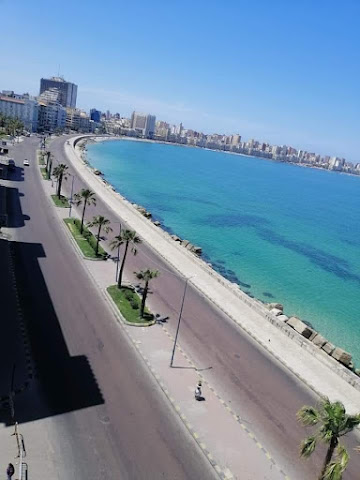 Alexandria's Corniche during COVID-19