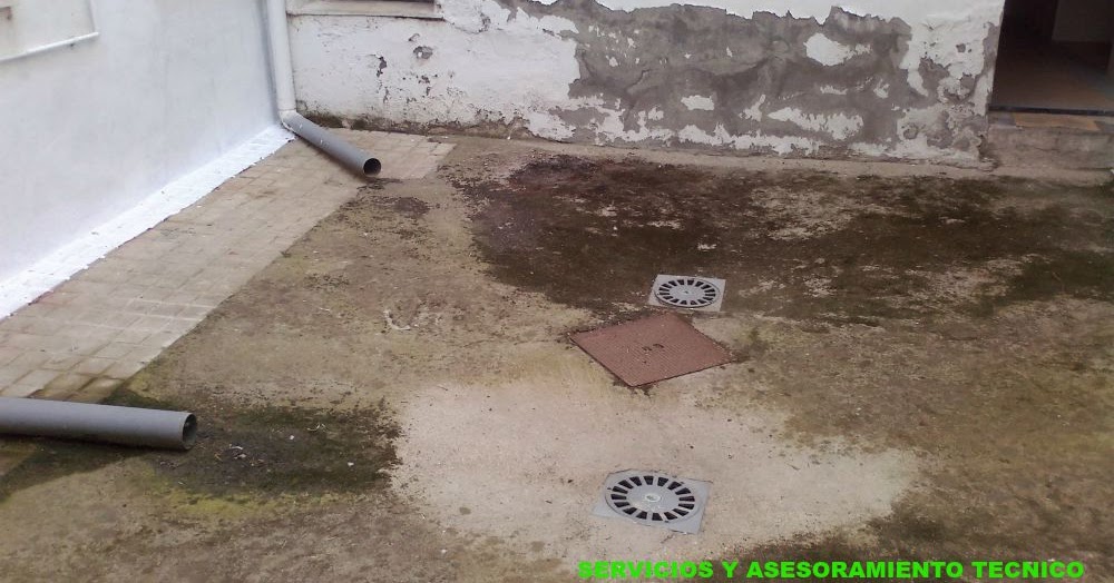 SERVICIOS Y ASESORAMIENTO TÉCNICO: Mal drenaje de agua de lluvia en
