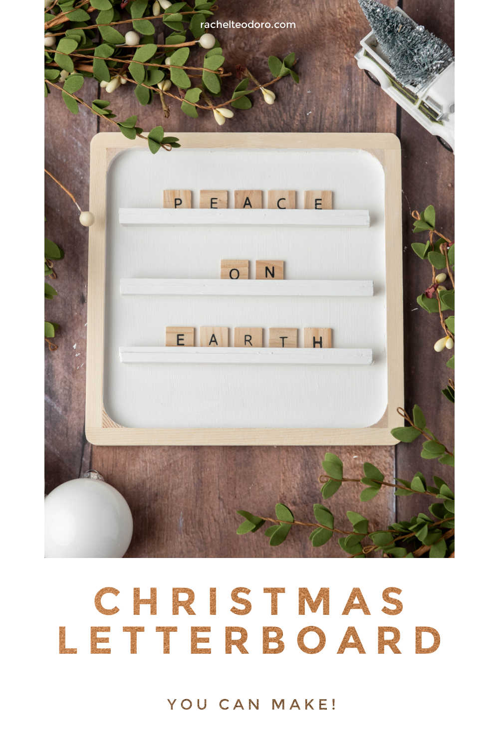 diy christmas holiday letterboard