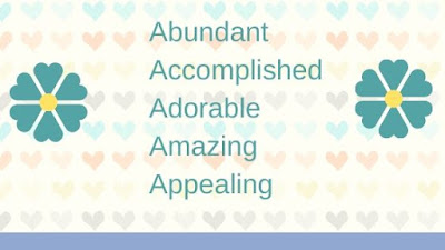 Positive words starting with a Positive words starting with a