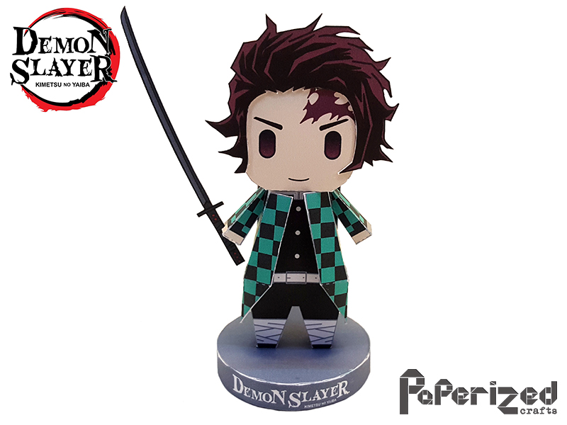 Demon Slayer: Tanjiro Kamado Papercraft, Paperized Crafts