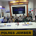 Hadiri Vidcon Kasdam V/Brw dan Wakapolda Jawa Timur Di Mapolres Jember, Dandim 0824/Jember dan Kapolres Siap Bersinergi Perangi Covid 19