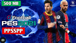 [500MB] PES 2021 PPSSPP Camera PS4 Android Offline New update and better graphics