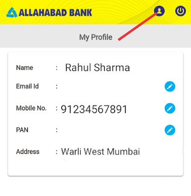 How to change mobile number and email ID in Allahabad Bank account using empower app