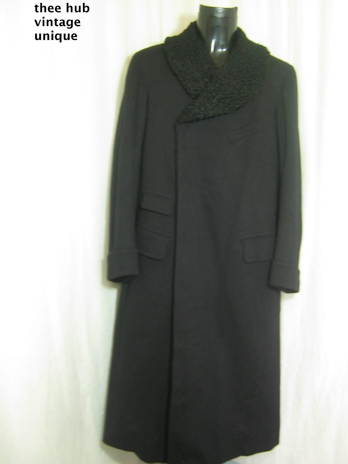 The Shoe AristoCat Vintage Gentleman's Astrakhan overcoat from 1907