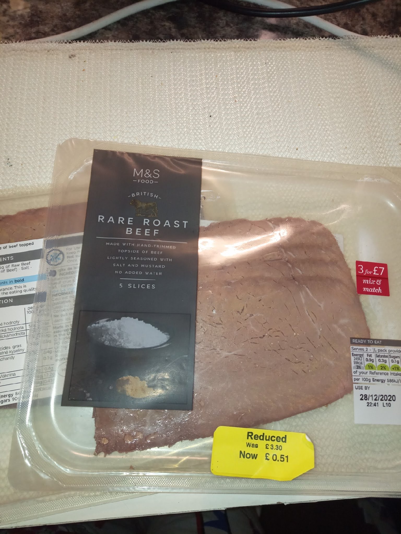 Supersupergirl's Food Reviews [Review] M&S Marks Spencers Rare Roast Beef