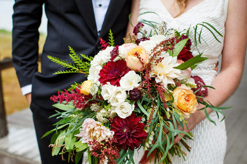 Bridal Bouquet / Photography: Brooke Peterson / Wedding Coordinator: Courtney of 114-West / Venue: Kootenai Lodge / Bride’s Bouquet: Mum’s Flowers / Bride’s Gown: J.Crew / Groom’s Tux: J.Crew 