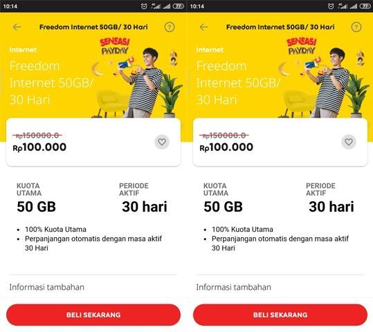 Paket internet keluarga indosat