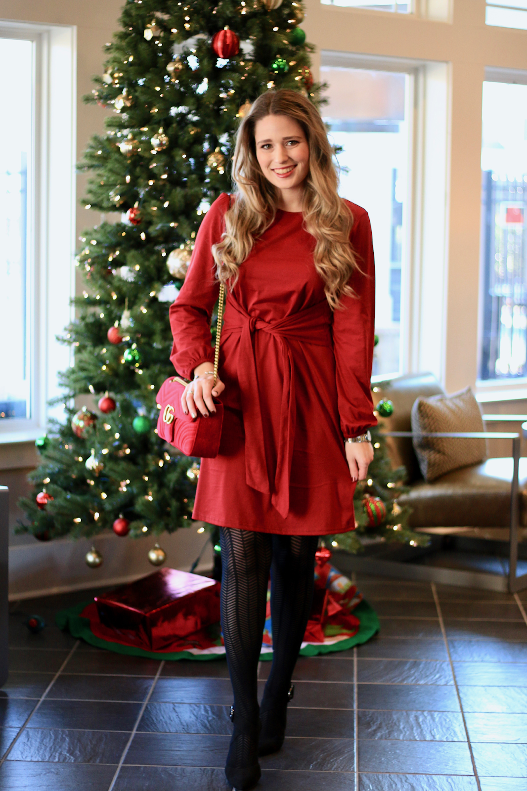 Red Casual Outfits For Christmas Red Casual Christmas Party Outfit