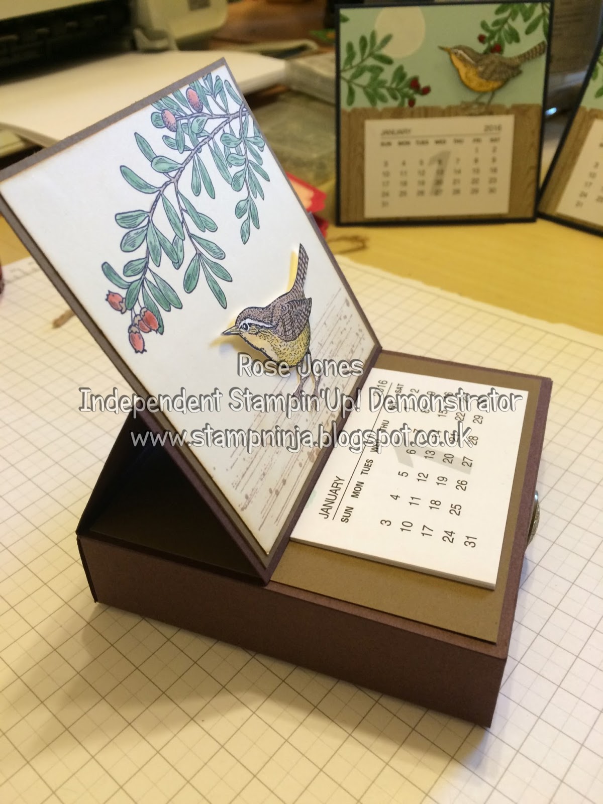 Stamp Ninja: An Open Heart Calendar with drawer.