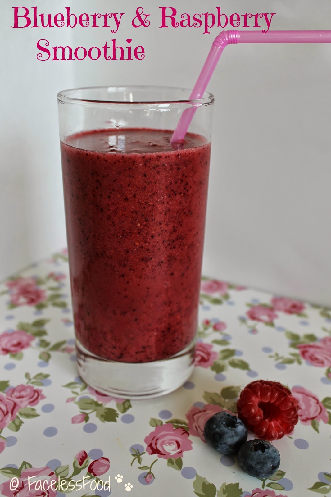 We Don't Eat Anything With A Face Blueberry & Raspberry Smoothie