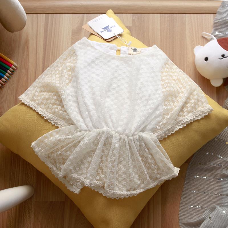 Áo Kiểu Voan Lưới Nhún Eo – Bé 3-13 tuổi – Thương Hiệu : King & King 154456