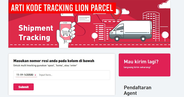 Arti kode Tracking Lion Parcel