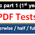 Chapterwise tests for Inter Part I 1st Year 11th class