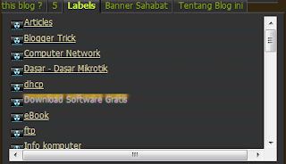 Memberi Scollbar di Widget Label Posting