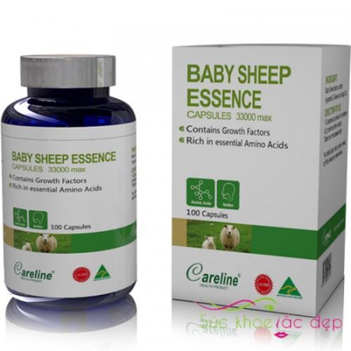 Nhau thai cừu Careline Baby sheep Essence 3300 max 200 viên