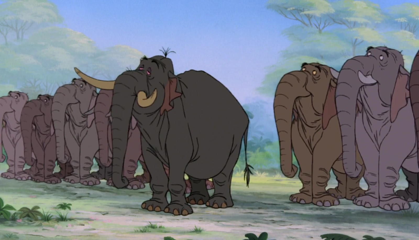 слон хатхи маугли. полковник хатхи. слон из книги джунглей. маугли дисней. книга джунглей мультфильм 1967.