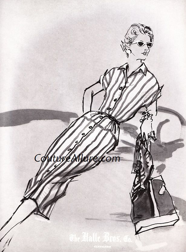 Couture Allure Vintage Fashion: David Crystal Dresses, 1955 #2
