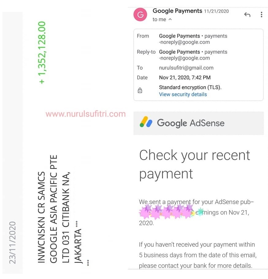 Pengalaman Pertama Gajian Google AdSense Cara Daftar dan Aktivasi Iklan Nurul Sufitri Travel Lifestyle Blog
