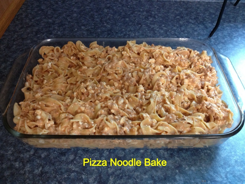 Food Pizza Noodle Bake