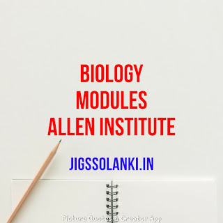 BIOLOGY MODULE WITH EXERCISES BY ALLEN INSTITUTE