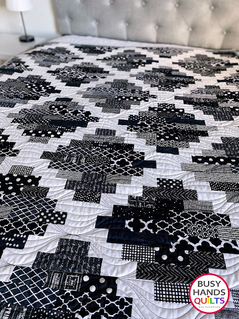 Busy Hands Quilts: Hampton Court Quilt Pattern - A Scrappy Black and ...