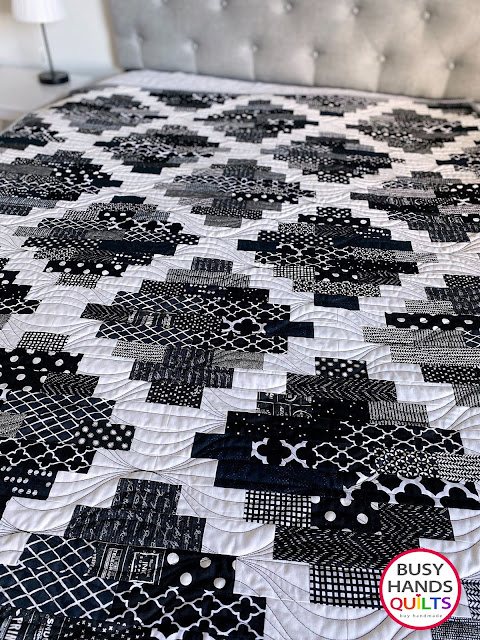 Busy Hands Quilts: Hampton Court Quilt Pattern A Scrappy Black and