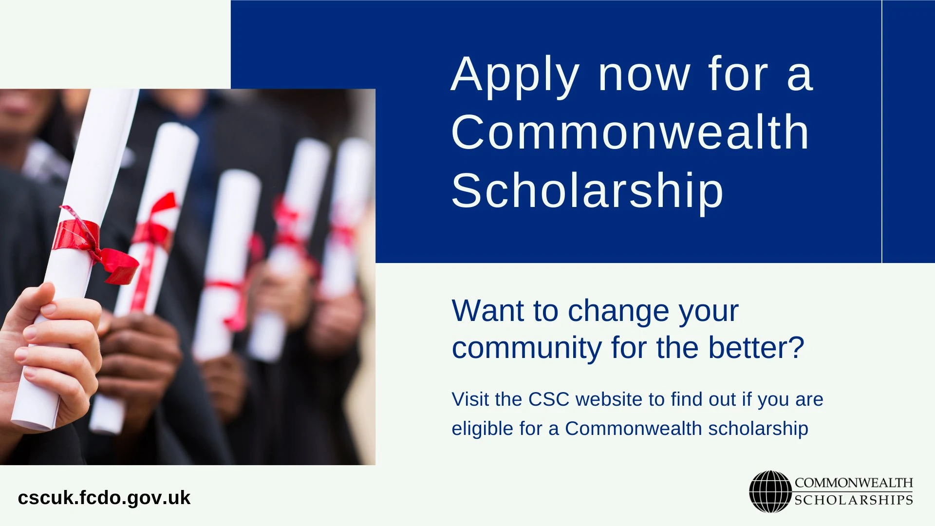 Bourses  du Commonwealth 2021/2022 pour les étudiants des pays en développement du Commonwealth